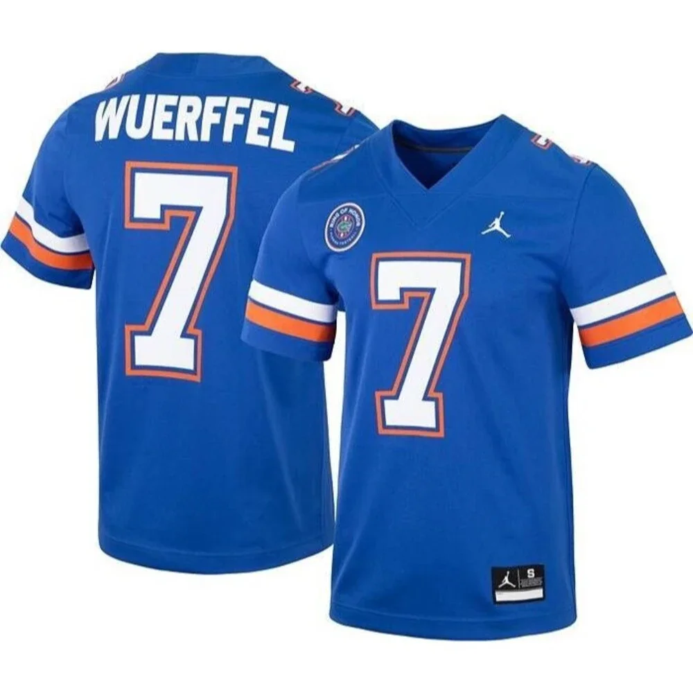 Jordan Florida Gators Jersey Mens Medium Danny Wuerffel 7 Ring Of Honor Football